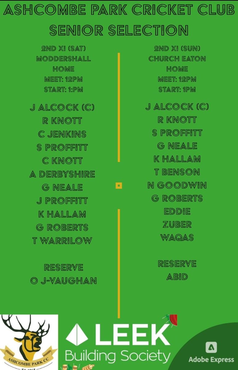 Ashcombe Park CC tweet media