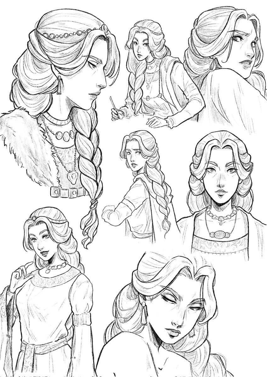 Mi Leonor de Guzmán 👀. Todavía tengo que ensayarla una mijita.

#procreate #conceptart