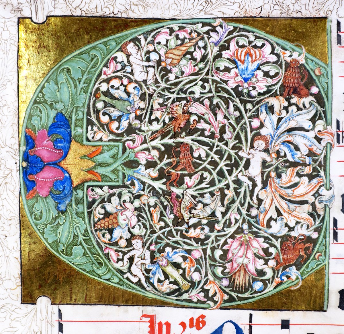 E. What a marvelous initial. Sint Agatha MS 2