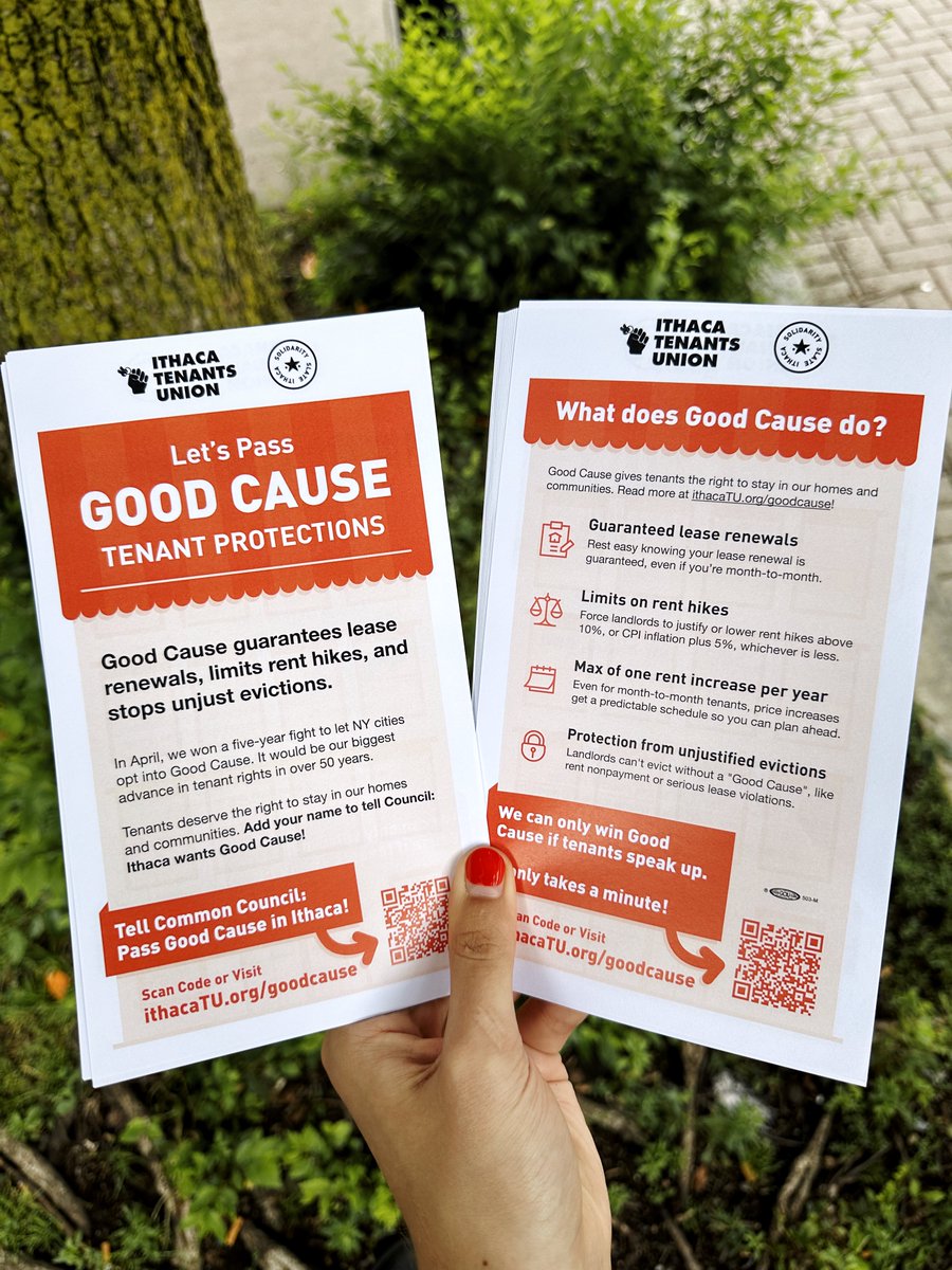 ithacaTU's tweet photo. What an incredible Good Cause field launch yesterday! Might be our new record for doorstep pitches interrupted with “wow we need that” 👀

Special thanks to tenant leaders on Council Kayla &amp; Phoebe, and to Mayor Cantelmo for supporting strong opt-in! 🏠🗳️

https://t.co/1fd7HE3Dhe https://t.co/t3HiXd2q1G