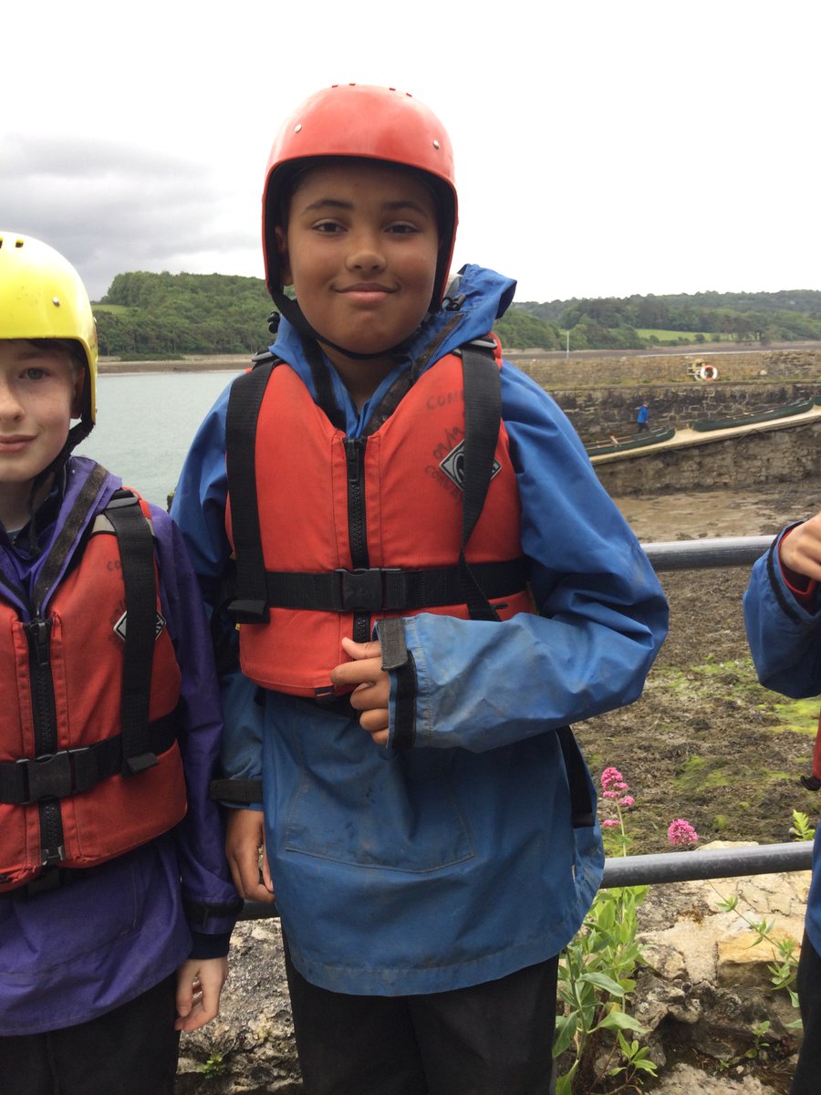 Here is one of our groups who have been canoeing on the Menai this morning 🚣‍♀️