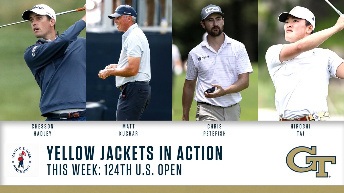 #PROJACKETS (and 1 amateur)
Good luck to Matt Kuchar, <a href="/chessonhadley/">Chesson Hadley</a>, <a href="/petefish7/">Chris Petefish</a> and <a href="/HiroshiTai05/">Hiroshi Tai</a> at Pinehurst this weekend.
#StingEm