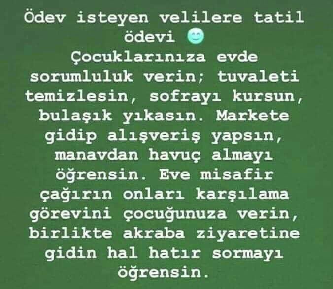 emirdag's tweet image. Anne/Babalara yaz tatili ödevleri …
#Tatil #Okul #Ödev #Anne #Baba