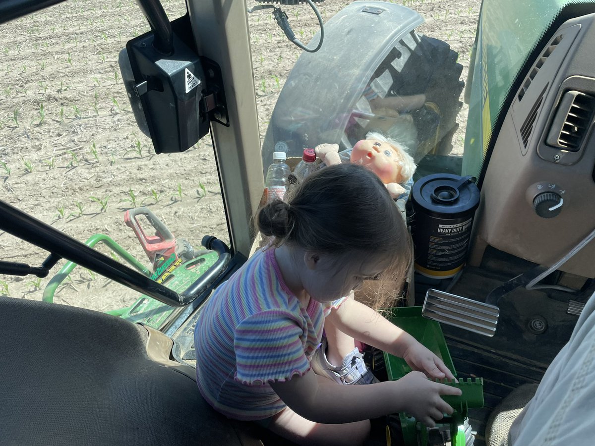 Fact:  It is harder to stop the tractor when the granddaughter has toys beneath the clutch.  This is an issue that I’m fine with all day long.