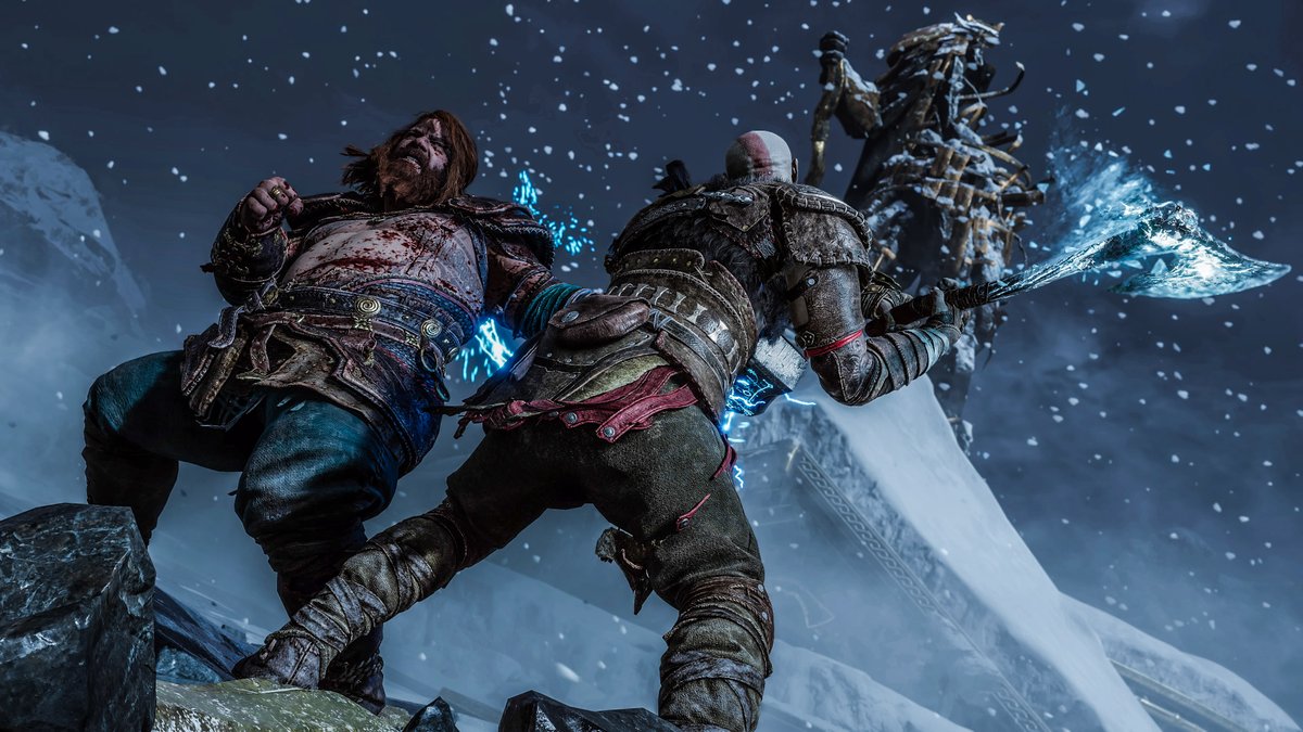JormyJr's tweet photo. "I see why my sons fell to you. Even this, lesser version of you."

#GodofWarRagnarök https://t.co/4IASAiOGOn