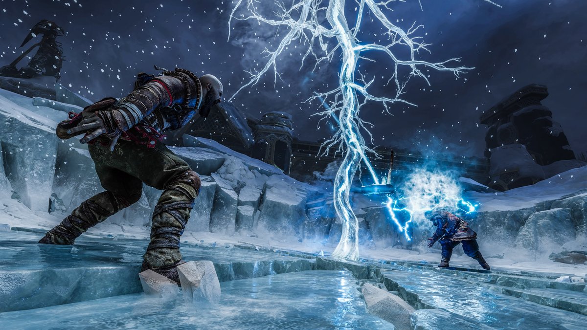 JormyJr's tweet photo. "I see why my sons fell to you. Even this, lesser version of you."

#GodofWarRagnarök https://t.co/4IASAiOGOn