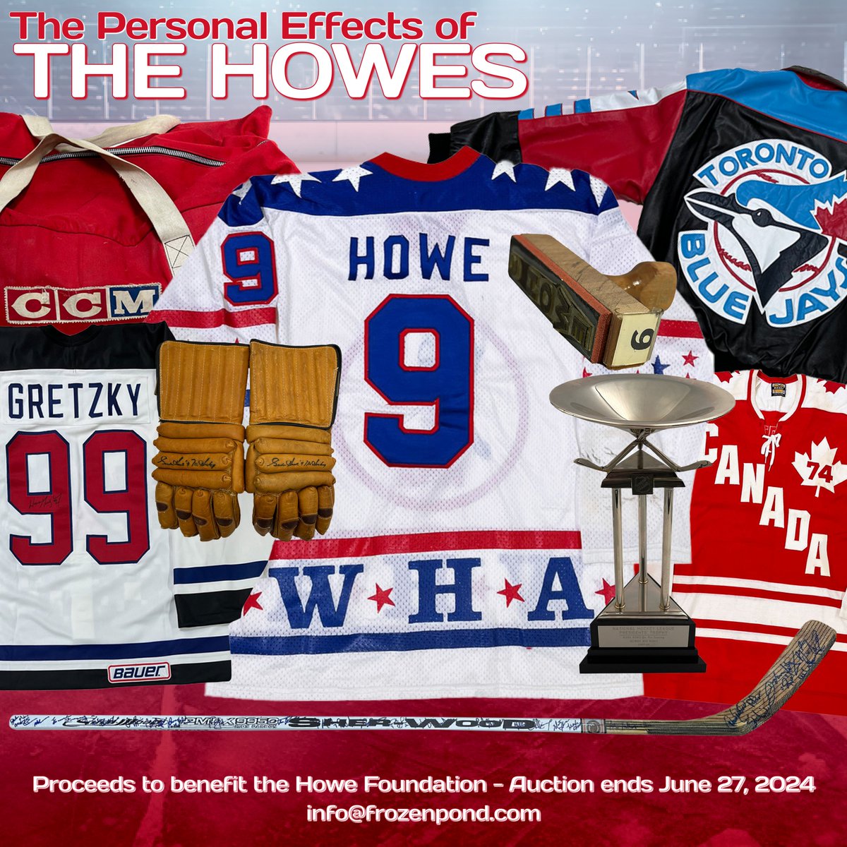 frozen_pond's tweet photo. We are pleased to bring Gordie Howe's 1973-74 WHA All-Star jersey to auction along with other artifacts from the Howe Family collection.  

Bidding ends June 27th in support of The Howe Foundation  

#GordieHowe #NHL #RedWings #NHLAuctions #Howe

https://t.co/VkEuFIatMa https://t.co/aaSRmINQ9k