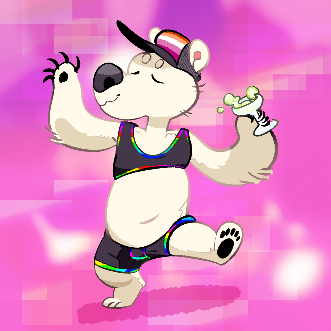 Adabear_Art's tweet photo. as the arbiter god king of all lesbians forever: i hope you are graced with the opportunity to kiss a girl today https://t.co/uiw1XeAuUS
