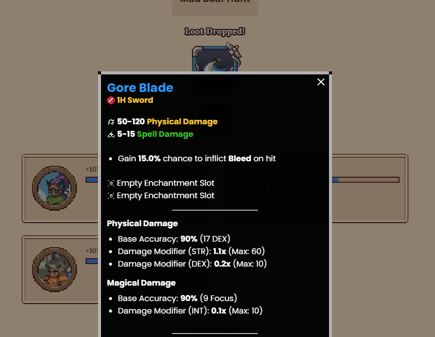 just looted this insane 15% bleed Gore Blade in <a href="/DeFiKingdoms/">DeFi Kingdoms 🔺🌿</a> Mad Boar Hunt
i have never seen anything above 10% so i just assumed that's the max

definitely equipping this one myself 🔥⚔️