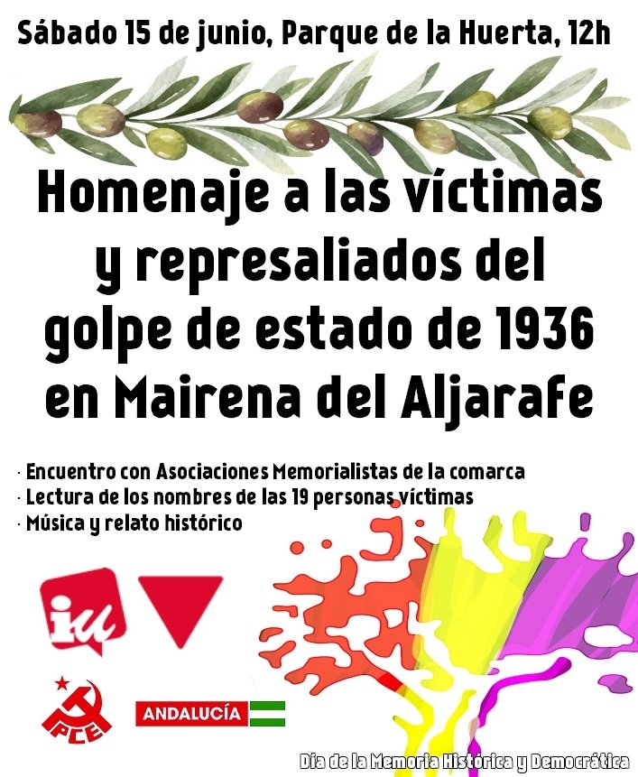#verdadjusticiayreparacion #14dejunio #leyandaluzadememoria #democracia #nuestramochila