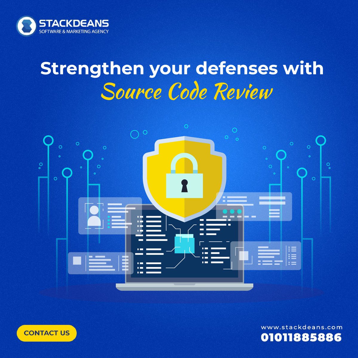 stackdeanseg's tweet image. 🔵Regular tests may miss the #cracks.
Uncover hidden vulnerabilities with #Source_Code_Review at #StackDeans!🔍
Our thorough review process goes beyond blackbox tests to find hard-to-spot flaws in your application's code.
Safeguard your #business with StackDeans.
Contact us now📥