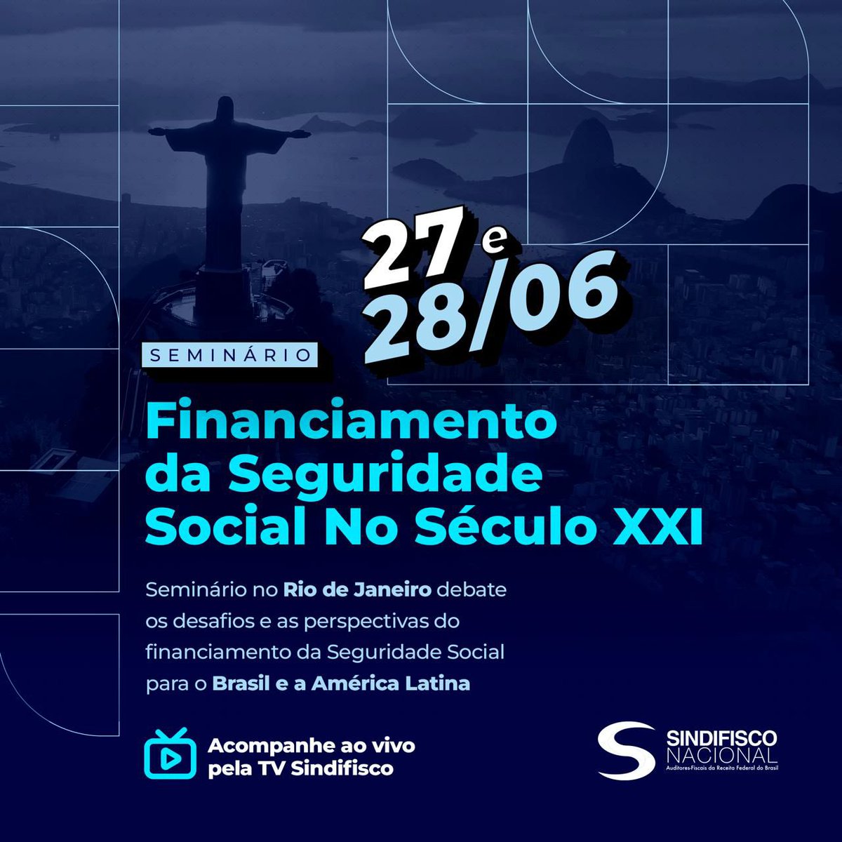 SindifiscoNac's tweet image. #GuardeAData

Sindifisco Nacional realizará, nos dias 27 e 28/6, o seminário Financiamento da Seguridade Social No Século XXI: Desafios e Perspectivas para o Brasil e a América Latina.