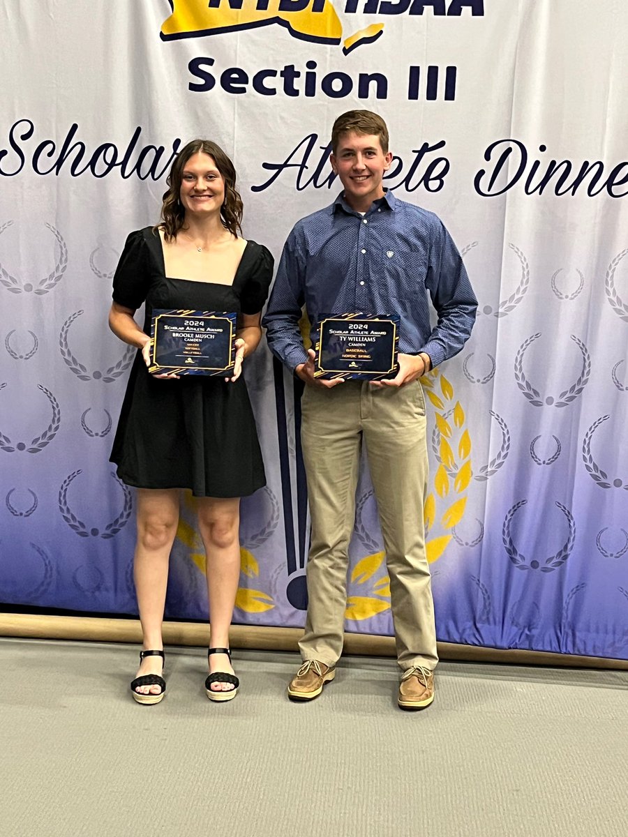 Congratulations to Brooke Musch and Ty Williams on being selected as our Scholar Athlete Award Winners. Your dedication and commitment will be missed! #HomeOfTheBlueDevils