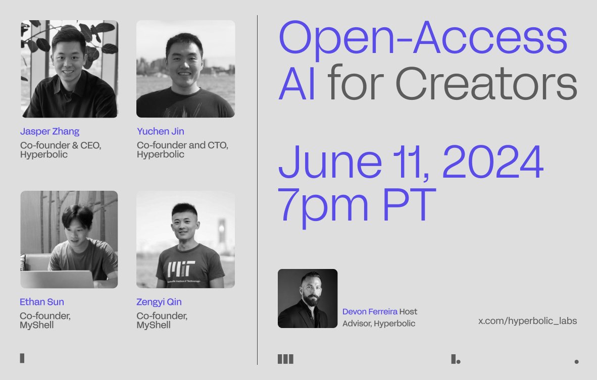 Today is the day! 🌪️

We are going LIVE at 7 PM PT with <a href="/myshell_ai/">MyShell.AI</a>'s <a href="/ethan_myshell/">Ethan | MyShell</a>.

Don't forget to RSVP below.