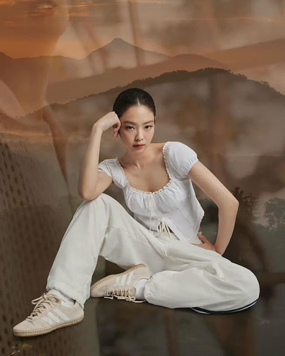 hypebae's tweet photo. BLACKPINK member @BLACKPINK_JENNI  is on a roll. Fresh off the back of closing the show at Jacquemus’ 15th-anniversary runway celebration in Capri, the K-pop icon is starring in a brand new campaign for adidas Originals and Edison Chen. Celebrating the release of the latest adidas x CLOT Gazelle sneaker, Jennie shows off the new silhouette in style. Is there anything she can’t do?
Head to the link in bio to find out more about the collaborative new kicks.