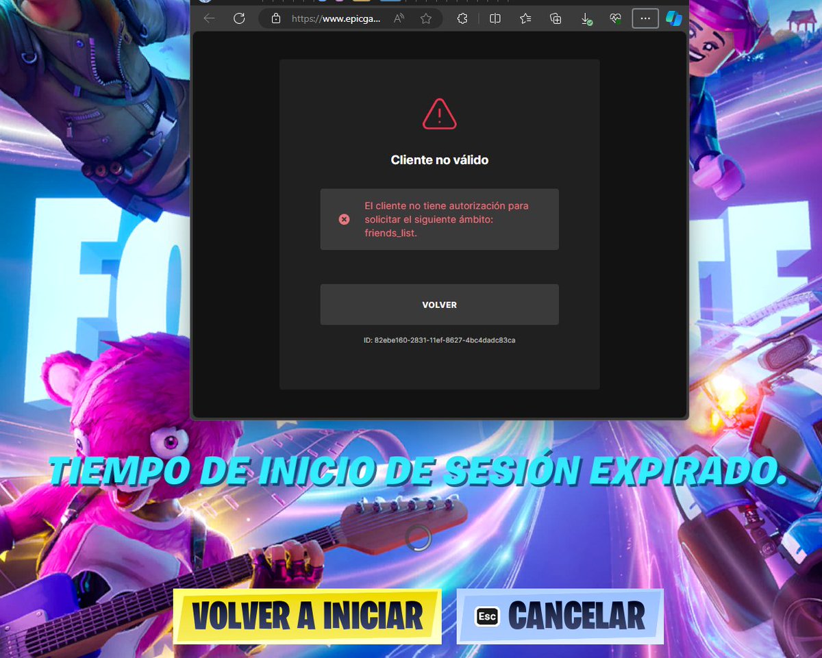 MendiolaTV's tweet photo. @FortniteStatus @lindzpy87 I play on PC (Windows 11) and I cant connect https://t.co/W7DNYefl3Y