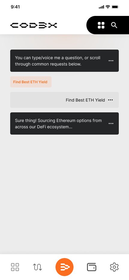 You are losing money! Every minute your funds sit in your wallet is another dollar or dozen lost in opportunity. 

What are these opportunities? Where are they? How do you take advantage?

With Cod3x’s Agentic Interface, all you have to do is ask.

Source lending, yield and even