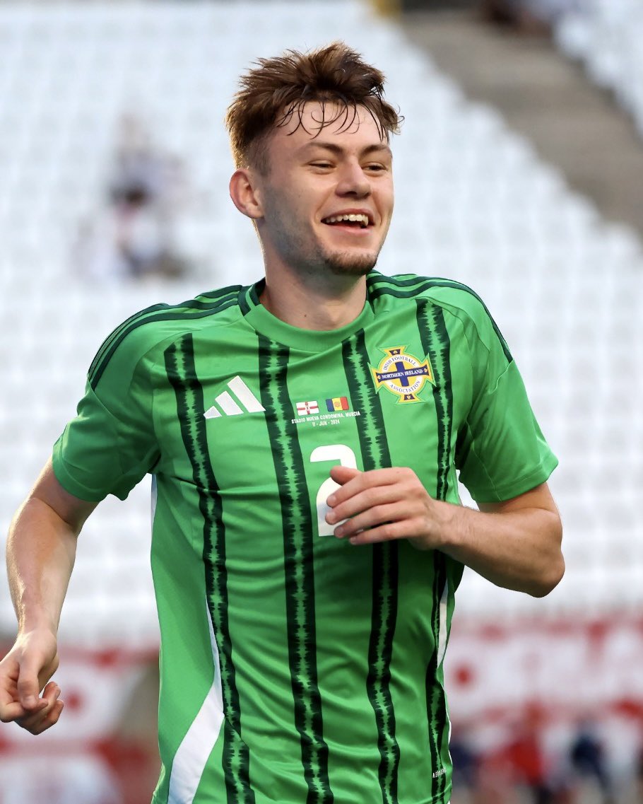 Conor Bradley at the double 🔥🎯

📸 <a href="/NorthernIreland/">Northern Ireland</a>