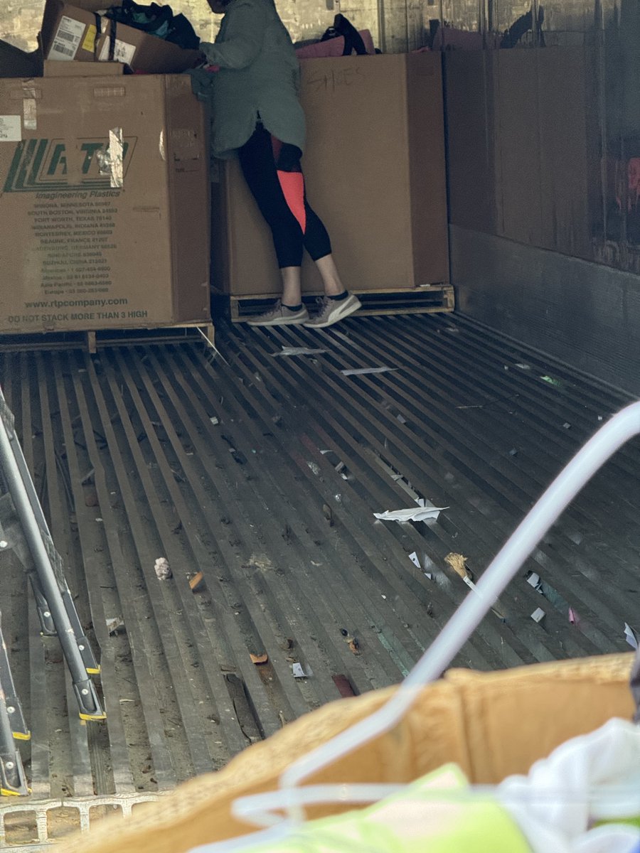 During #ArizonaIcedTeaWeek, we’re out at the Pinehurst loc unloading a container of clothes for our clothing closets across the state. Our President, <a href="/KristenPicot/">Kristen Picot</a>, is on site, helping alongside our dedicated volunteers and staff. We’re handling a total of 30,000 lbs of clothing.