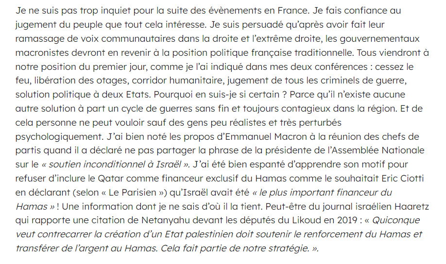 10Matisse's tweet photo. @paul__srs @CapitaineLogan C'est  écrit dans la note de blog de JLM en date du 15 octobre 2023. Bien entendu je met la source, t'auras la flemme de lire donc ctrl+f et tape "otage" stv. 
https://t.co/3SYVmZW9IB
Tu me fait perdre mon temps, on a tous entendu ce que tu raconte, ne crois pas etre serieux 2min https://t.co/YDlFyHzPd4