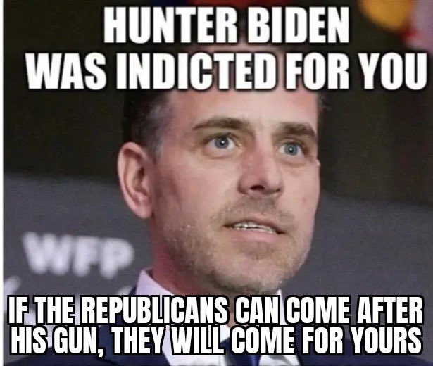 eileenvan55's tweet photo. All you second amendment enthusiasts should be asking yourself if they can take Hunters gun, they can take anyone’s gun
Im sure plenty of people lied on their application about using drugs
Yeah I’m talking to you MTG and Bobo
#DemsUnited #ProudBlue #DemVoice1 #wtpBLUE #DemVoice1 https://t.co/Nhn14yasl0