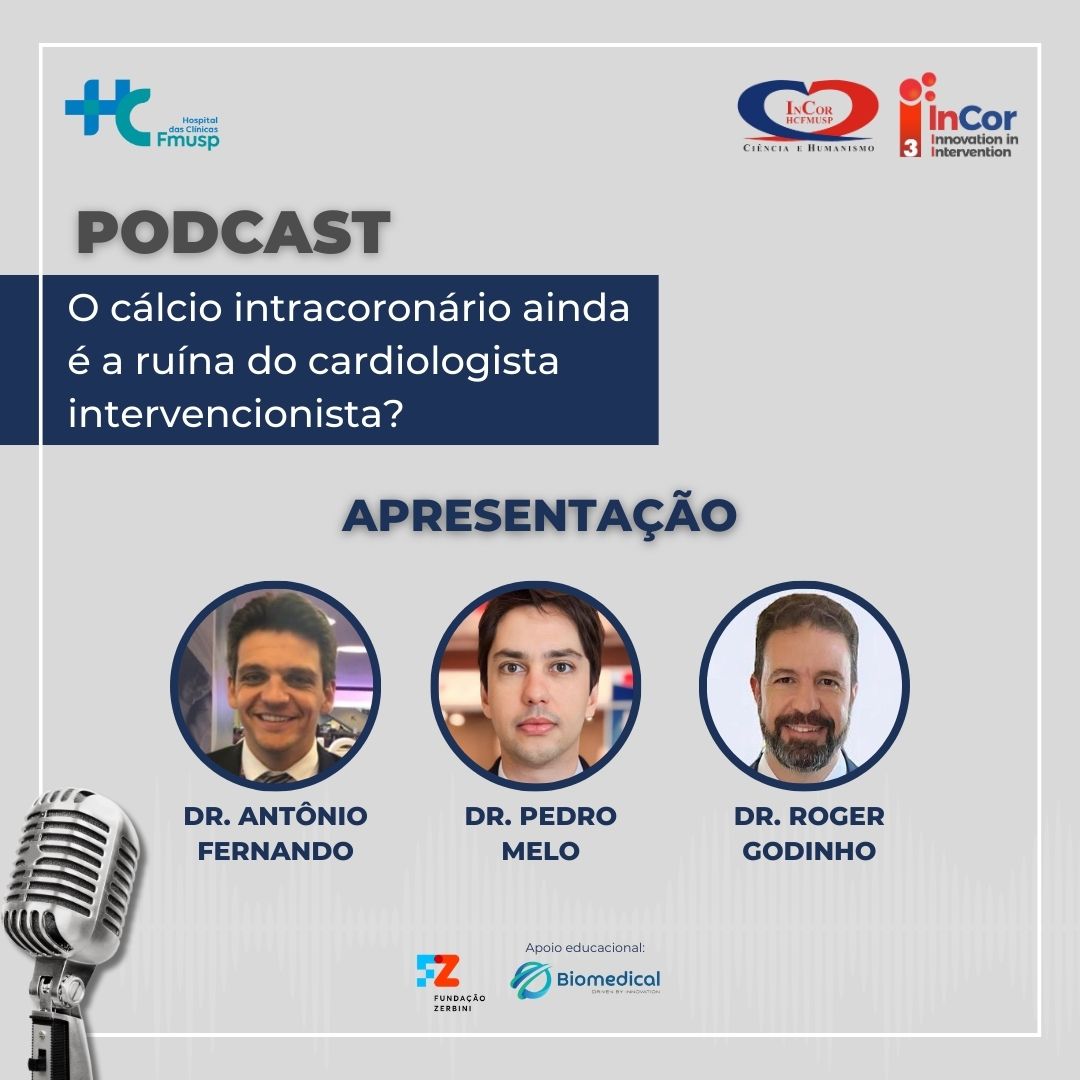 No novo #podcast do #3i,  Dr. Antônio Fernando, Dr. Pedro Melo e Dr. <a href="/Roggg8/">Roger Godinho, MD, PhD</a> esclarecem se o #CálcioIntracoronário ainda é a ruína do #CardiologistaIntervencionista.

Ouça em bit.ly/podcast-3i-cal…