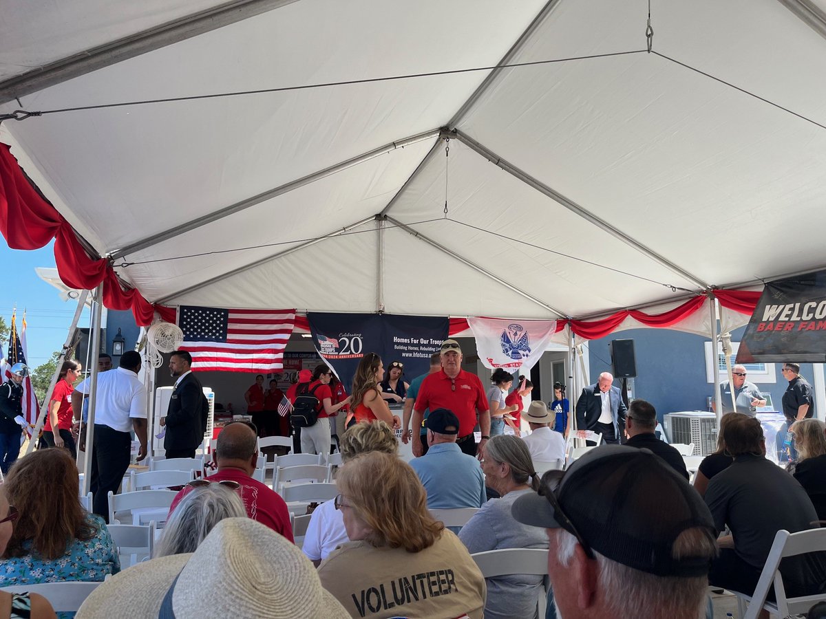 Our team enjoyed celebrating a special day for Major Yancy Baer in Spring Branch. Thanks to <a href="/HomesForOurTrps/">Homes For Our Troops</a> for all the work they do to serve our nation's veterans!