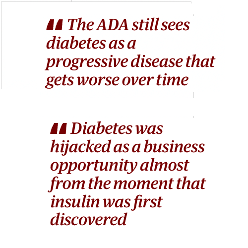 In 2020, the ADA president, Tracey D Brown, rocked the diabetes world when she disclosed that she had type 2 diabetes and had gotten off insulin and other medications by adhering to a low-carbohydrate diet.

theguardian.com/commentisfree/…