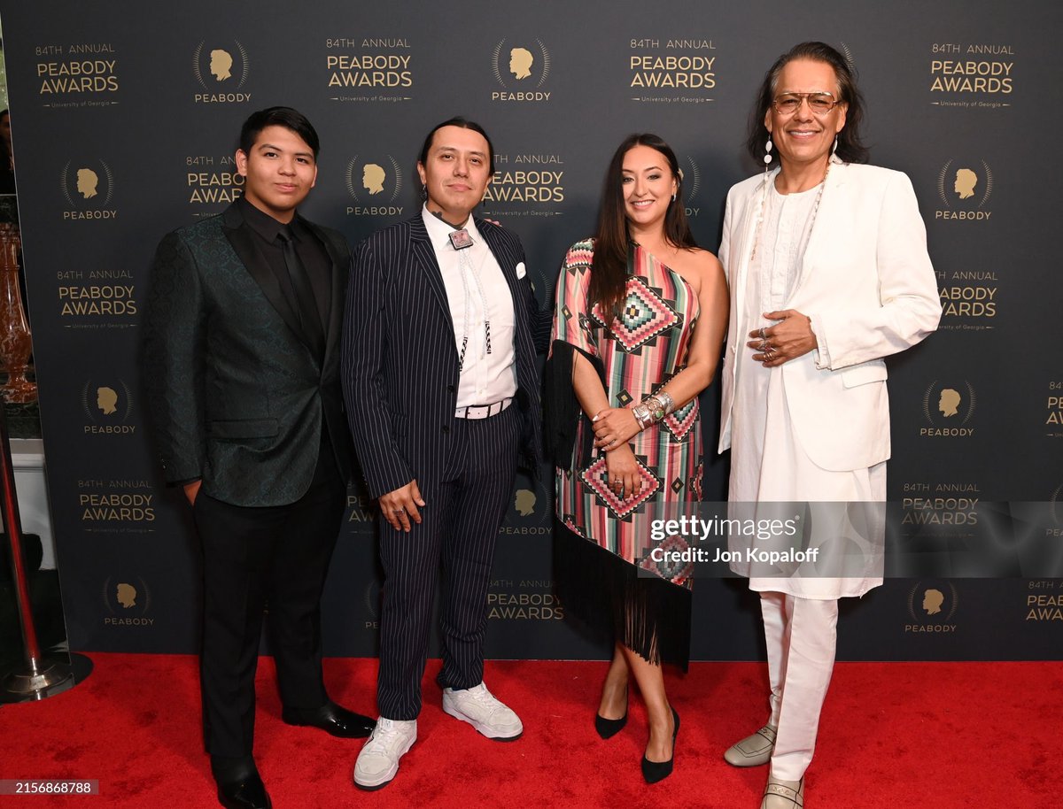 BirdRunningH2O's tweet photo. Thx for a great awards show @PeabodyAwards and welcome to LA! What a great moment celebrating @RezDogsFX and all the other brilliant storytellers honored. ✨ https://t.co/BnidvfRZ3D