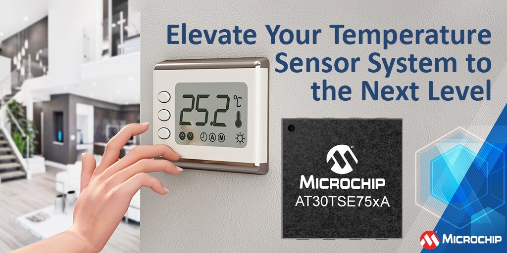 MicrochipTech's tweet image. Explore our AT30TSE75xA temperature sensors. These high accuracy devices offer 2, 4, or 8-Kbits of data storage with memory lockdown capability to elevate your system to the next level of protection. mchp.us/3POQxv3 #TemperatureSensors #Safety #Reliability #HighAccuracy