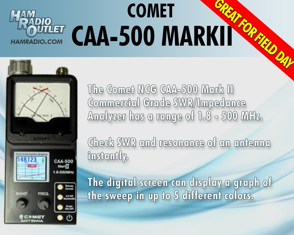 COMET CAA-500 MarkII SWRアナライザー