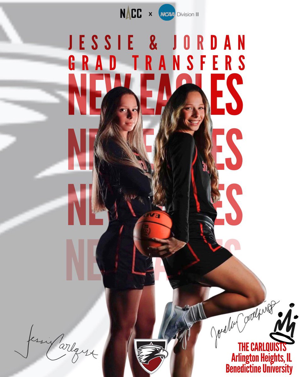 Our last two new Eagles that we’re SO excited to introduce are <a href="/jessiecarlq/">jessie carlquist</a> &amp; <a href="/jordancrlq/">Jordan Carlquist</a> ‼️

Jessie and Jordan are joining our family after graduating from Benedictine Unviersity! 

We’re so glad that you’re Edgewood Eagles! 🦅❤️