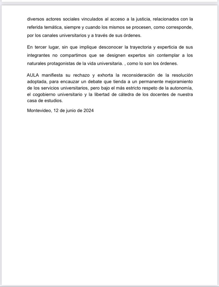 AulaAlal's tweet photo. Compartimos declaración de rechazo a la creación de un "Grupo Asesor de Expertos" que haga recomendaciones  en la forma en que se debe impartir la actividad docente en el Consultorio Jurídico de la @fder_oficial.
@juanceretta @BaroneHugo https://t.co/bO1ce4QOvK