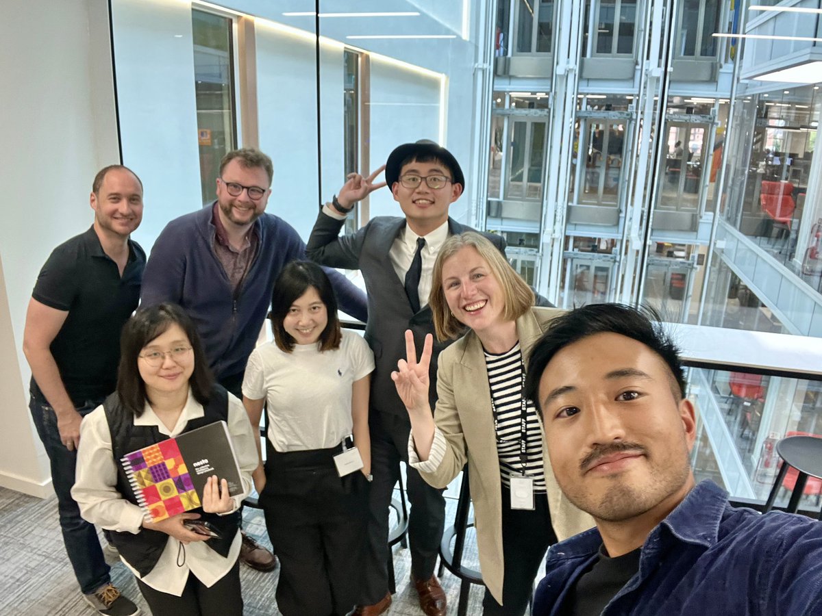 <a href="/v_taiwan/">vTaiwan</a> is in London! First stop, we visited <a href="/nesta_uk/">Nesta</a> w/ @TaiwanModa &amp; had a great exchange w/ the Collective Intelligence Design team. Inspiring to see how both are building useful processes, sharing the mission of designing the future of deliberation &amp; participatory gov. 🫱🏼‍🫲🏾