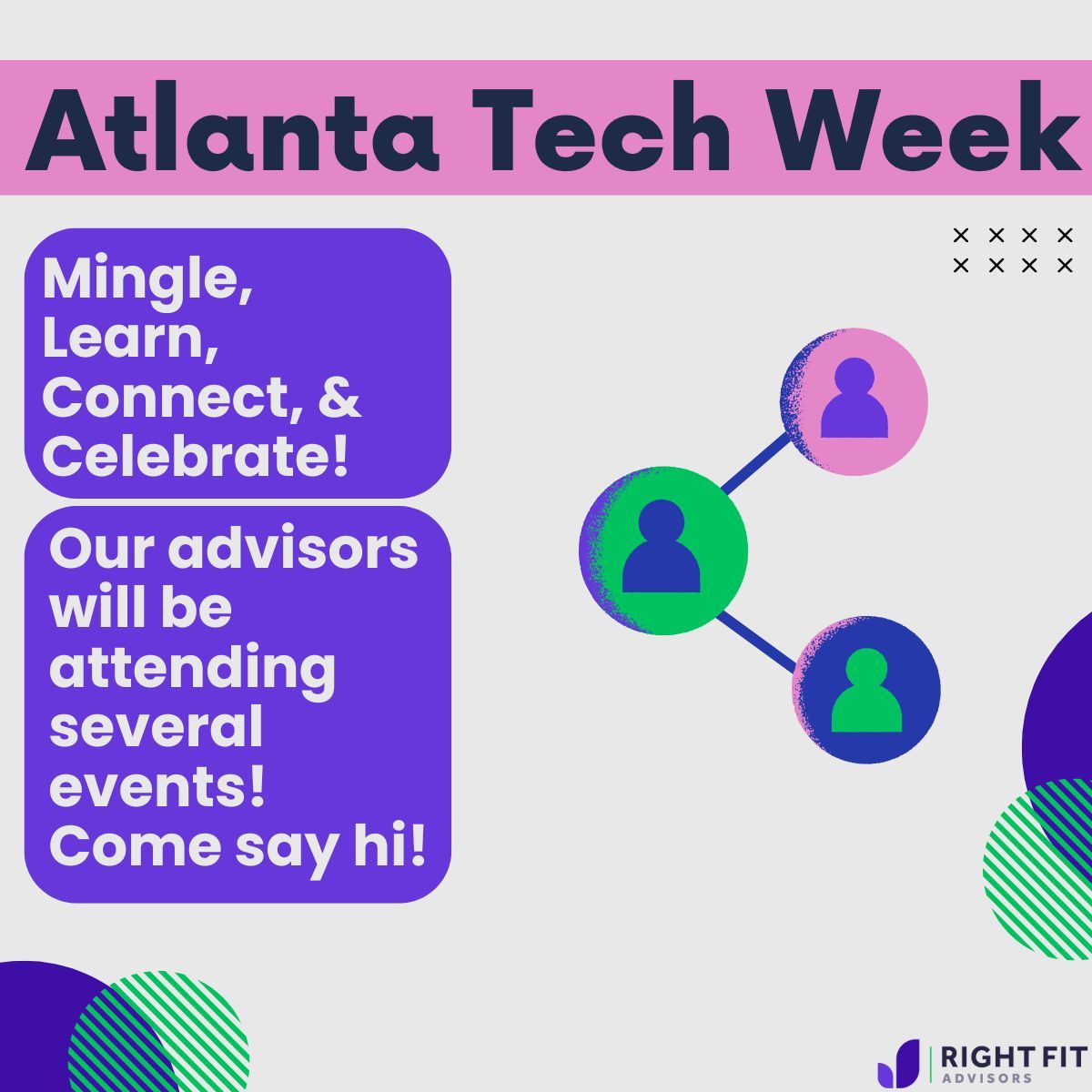 ForRightFit's tweet image. 📢 Exciting News! The Right Fit Team is attending Atlanta Tech Week! Join us to connect with the local tech community, share insights, and explore new ideas. Come say hi and let&apos;s talk about the future of tech together! #AtlantaTechWeek #TechInnovation #TheRightFitTeam #ATLTech