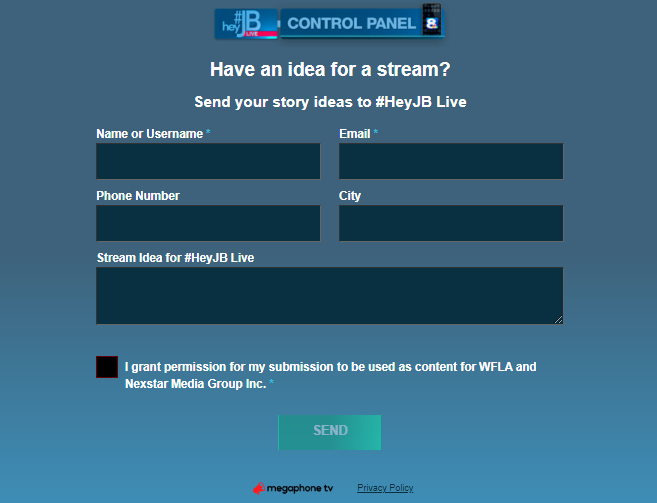 WFLAJB's tweet photo. Now Live: What stories would you like to see us cover from the #StreamCenter?

You can now submit story suggestions on https://t.co/E8J8pyrj0W -- The form is active! https://t.co/hbYdzeunnT