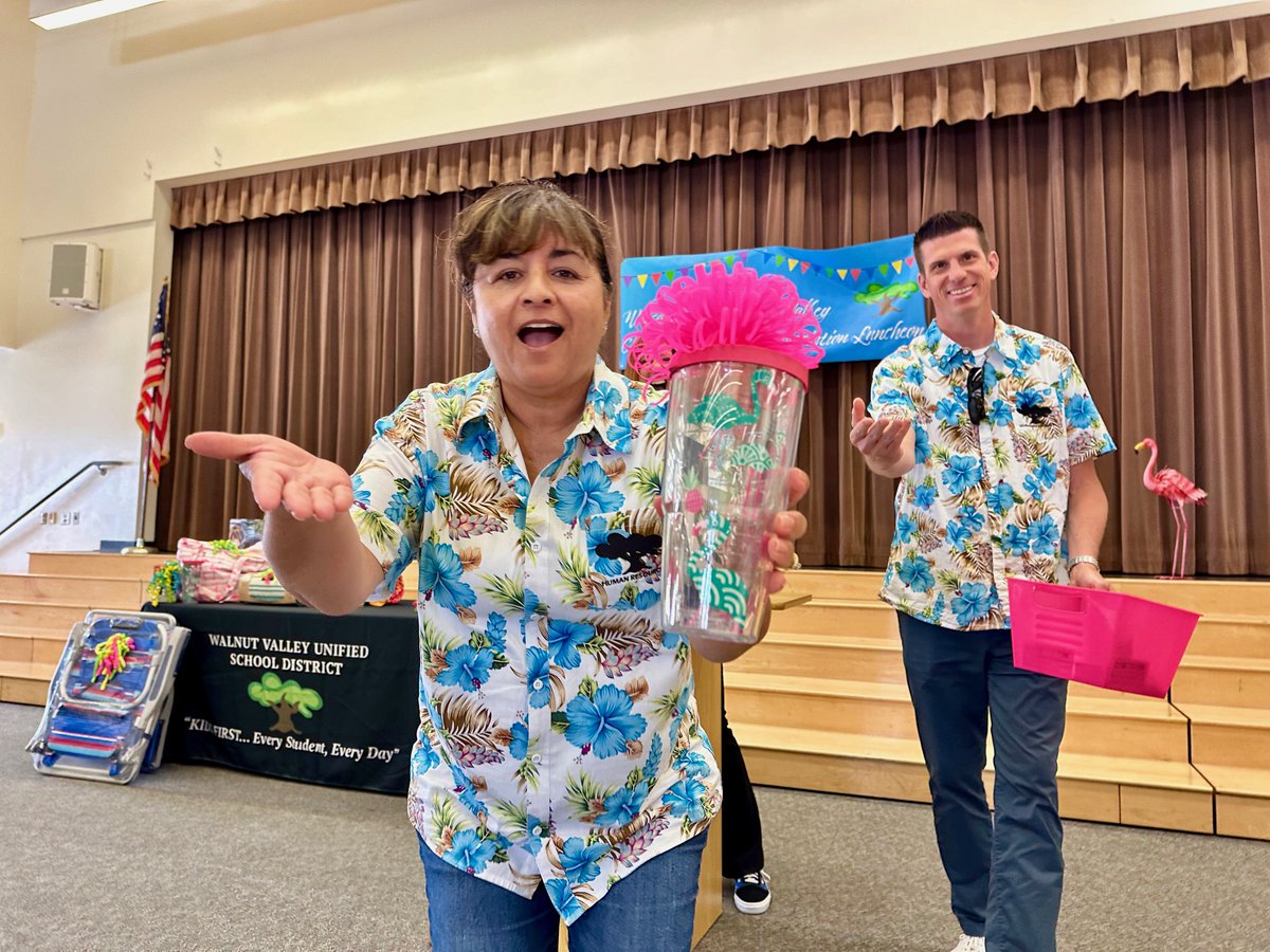 We Appreciate You! Hundreds of classified employees gathered today at <a href="/SPMiddleSchool/">South Pointe Middle School</a> for a delicious taco luncheon, raffle prizes, recognitions, and summertime fun.  #WVUSDProud <a href="/wvusdhr/">Walnut Valley HR</a>
