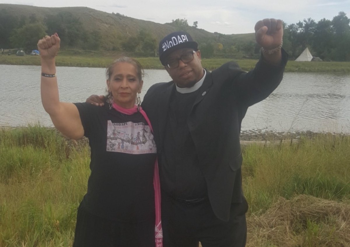 RevYearwood's tweet image. Today I remember my dear sister LaDonna Brave Bull Allard. 

Rest In Power. ✊🏾

We will not forget you. We will continue your work. 

Mitakuye Oyasin. 

#NoDAPL Shut It Down. 
All Power to the People! 

#WaterIsLife #ProtectTheSacred #ShutDownDAPL