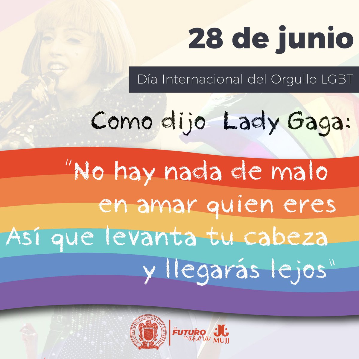 🌈🦅 En este #DíaInternacionalDelOrgulloLGBT te dejamos un fragmento del icónico tema #BornThisWay. 

#ElFuturoEsAhora #PreservandoLaCultura