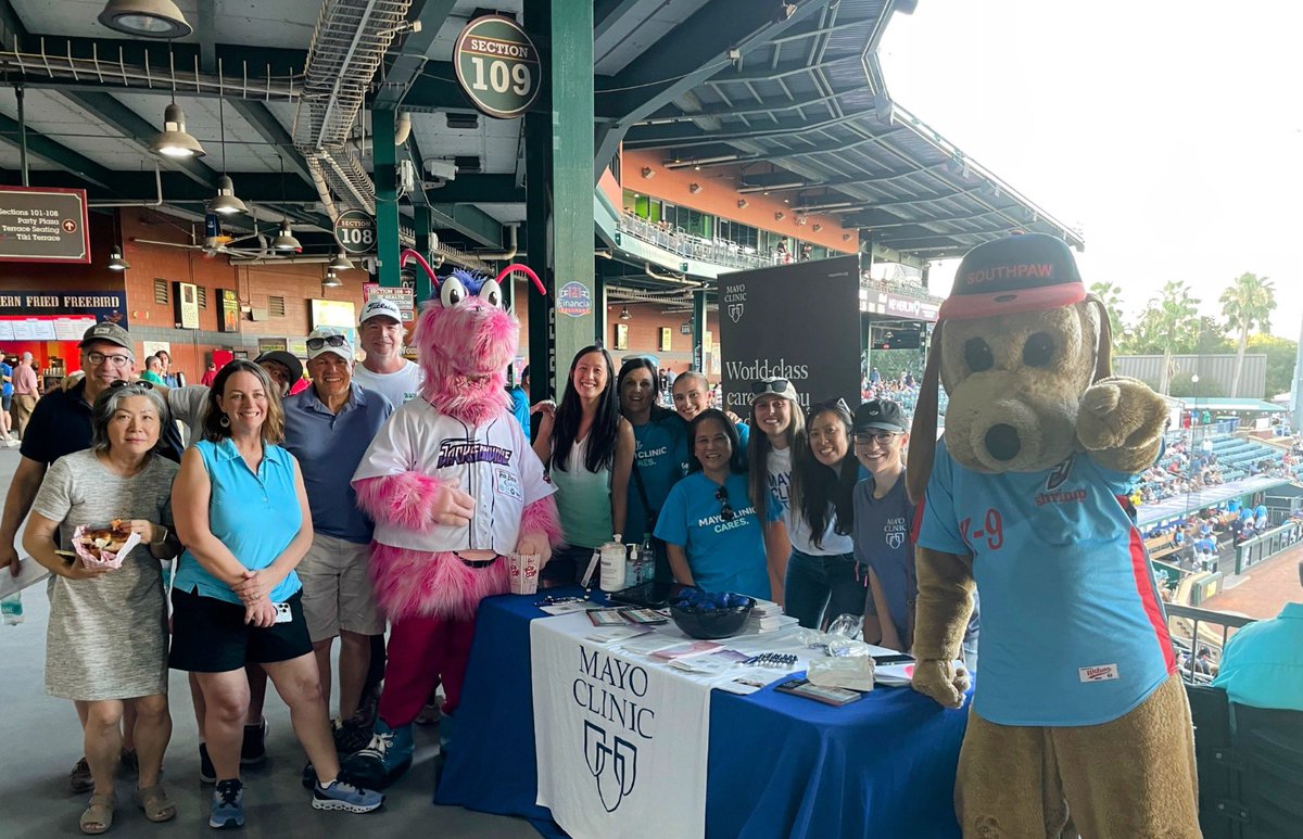 Elizabeth Mauricio (@lizmauricio23) on Twitter photo Mayo Clinic raising awareness for stroke at local Jumbo Shrimp game!
#strokeprevention #mayoclinicflorida <a href="/MayoClinicNeuro/">Mayo Clinic Neuro</a> #communityengagement #jumboshrimp Mayo Clinic raising awareness for stroke at local Jumbo Shrimp game!
#strokeprevention #mayoclinicflorida <a href="/MayoClinicNeuro/">Mayo Clinic Neuro</a> #communityengagement #jumboshrimp