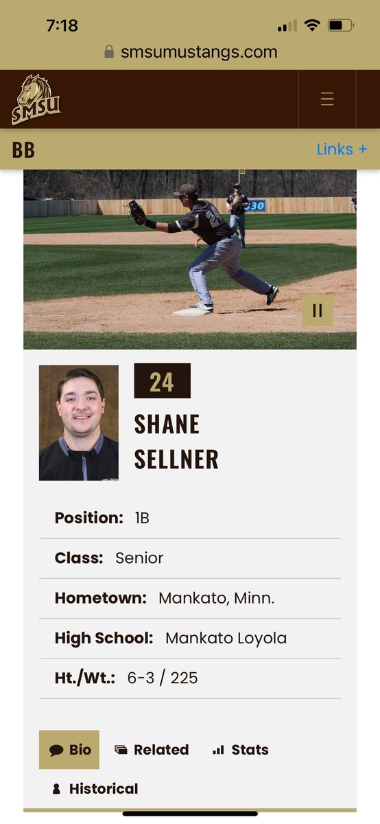 SMSU Baseball tweet media