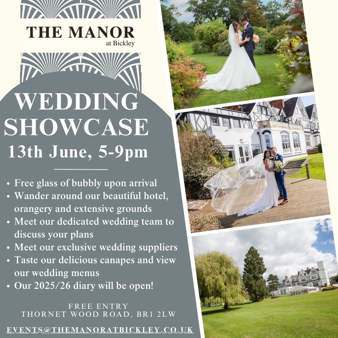 toastmasterjohn's tweet photo. Planning a wedding? The Manor at Bickley are having their Wedding Showcase 2024 on this Thursday 13th, June 5-9pm. The perfect opportunity to explore this beautiful venue, meet their dedicated team and connect with incredibly talented wedding suppliers - including myself😉 https://t.co/dTpdu0QTyU