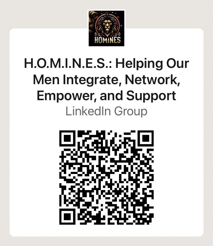 Men’s mental health and well-being is important 365 days per year. So I hope my new network will go some way in improving support for men.

Please share the QR code far and wide.
