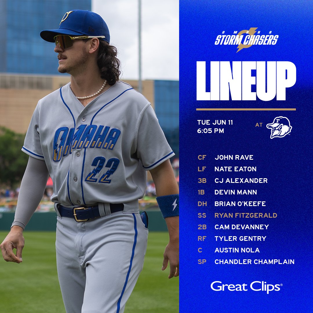 Everyone's least favorite state is Ohio. 

🆚 Toledo Mud Hens 
🏟️ Fifth Third Field
💪 RHP Chandler Champlain 
⏰ 6:05 p.m. CT
📻 1290 KOIL
📱 @ballylivenow 
💈 <a href="/GreatClips/">Great Clips</a>