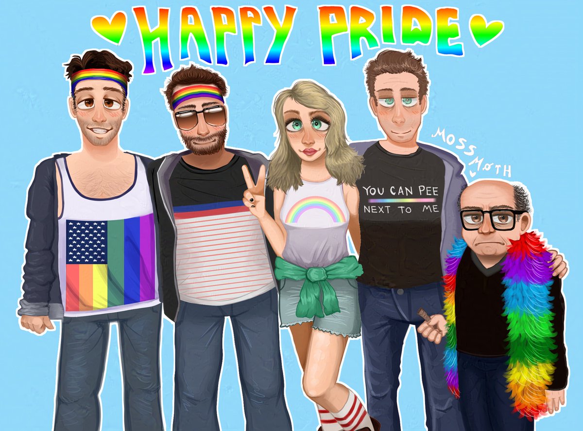 mossm0th's tweet photo. HAPPY PRIDE FROM THE PADDYS PUB CREW :3 #pride macdennis truthers rise up 💥 https://t.co/A8aUtRp4DY