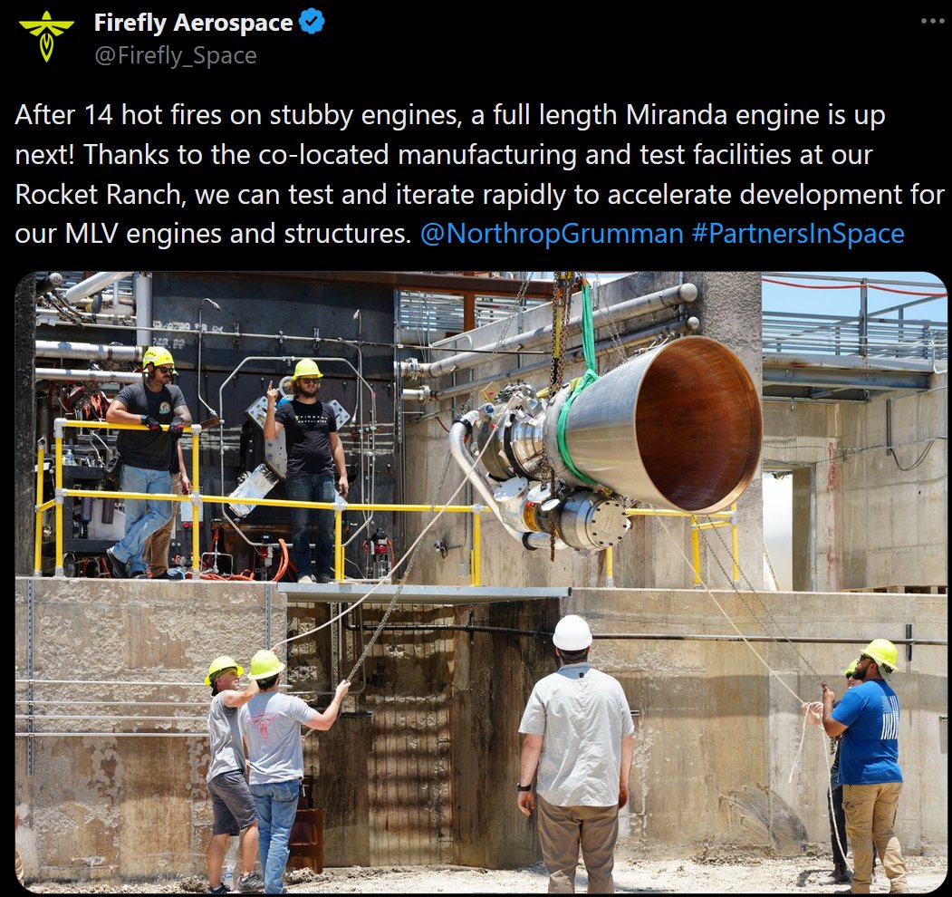 mushmulk's tweet image. Apparently, it's a🔥#hotfire🔥day today!

Left to right:
Video from 🇩🇪#RFA
picture from 🇺🇸Firefly Aerospace
picture from 🇺🇸#StokeSpace.

Links to posts in the comments below⤵️