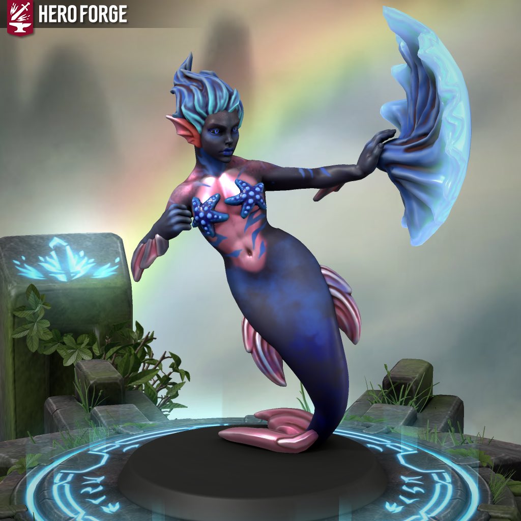 katyapixie's tweet photo. Mermaid 🩵 #HeroForge https://t.co/WTwT2TVEtK