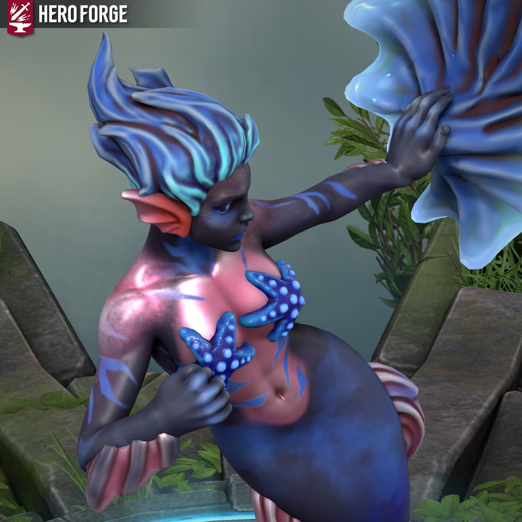 katyapixie's tweet photo. Mermaid 🩵 #HeroForge https://t.co/WTwT2TVEtK