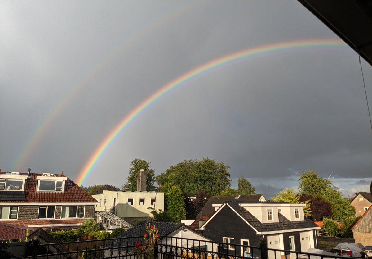 Even tussendoor #regenboog zelfs een dubbele...