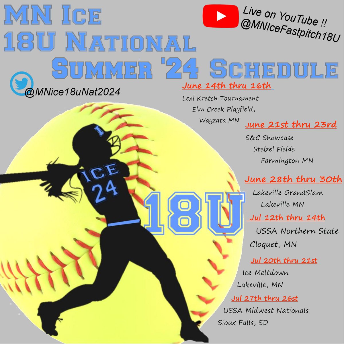 CatcherEnedy's tweet photo. Last summer of ICE club starts Friday!! 🥰💪🥲
@CobberSoftball @OnlyCoaches @gobigrecruiting
@scan1ansports @TopPreps @IHartFastpitch @upnextrecruits @rsmidwest @BoostSoftball
@Mnice18UNat2024 https://t.co/myoFplsoKl